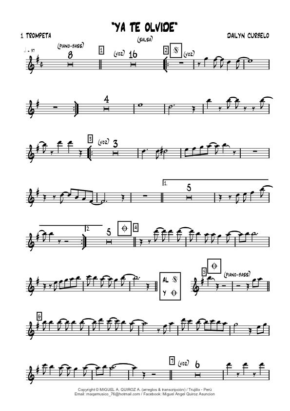 La imagen puede contener una previsualizacion de una partitura